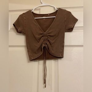 Pacsun scrunch crop top